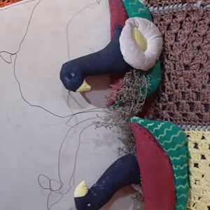 Primitive hanging quilted bird